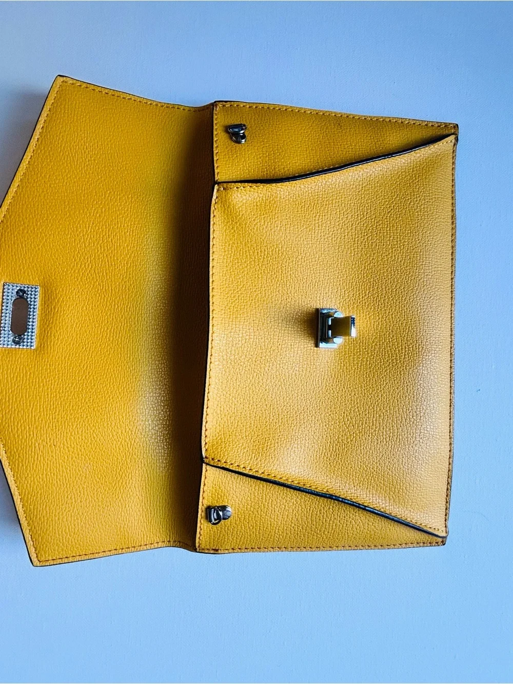 Melie Bianco Yellow Envelope Clutch